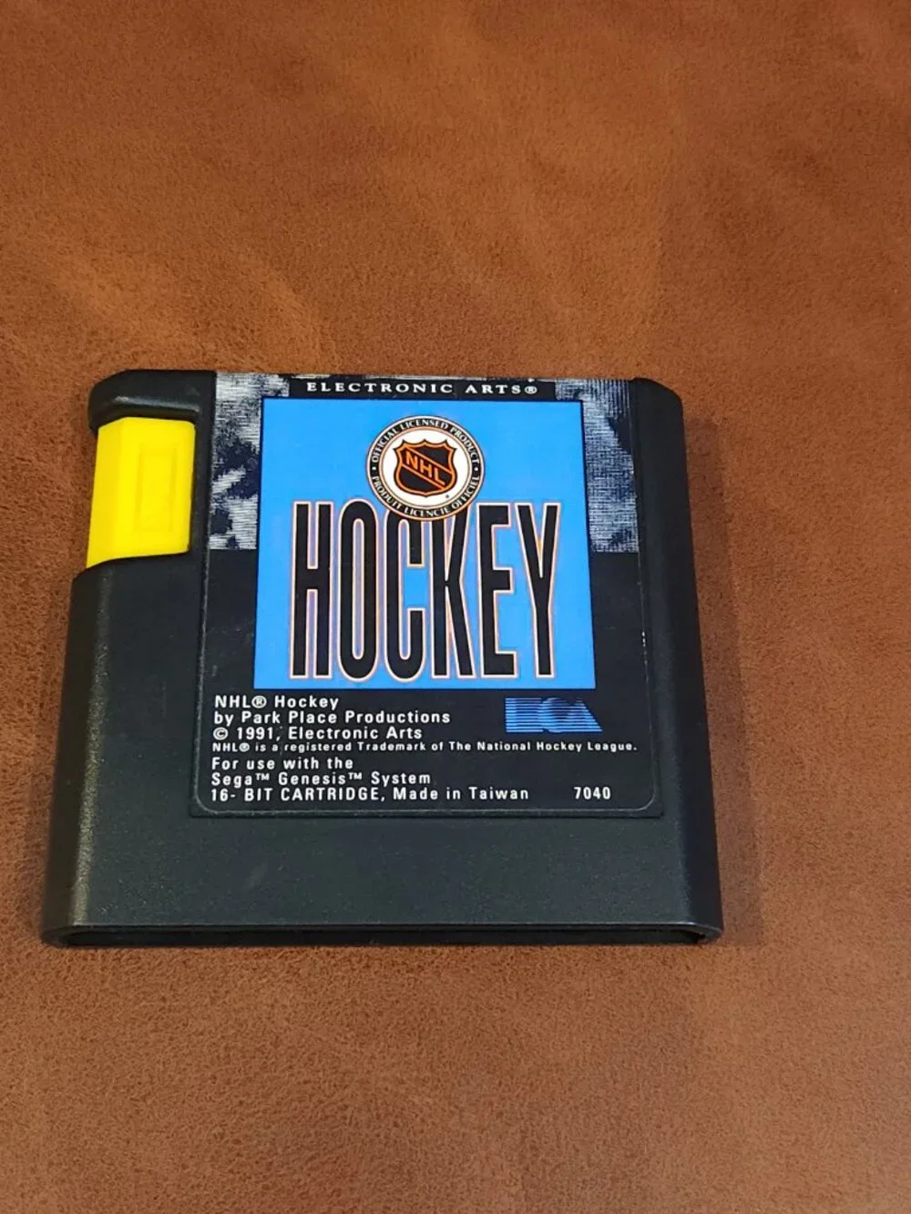 Vintage EA Sports NHL Hockey Game Cartridge for Sega Genesis Console 1991 Gaming